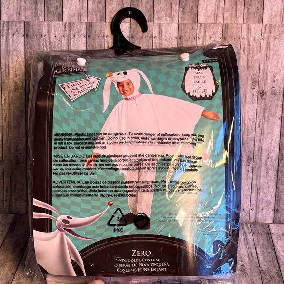 Disney The Nightmare Before Christmas Zero Costume - White - Picture 7 of 7